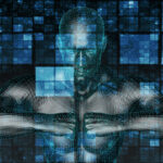 Cyber Warfare and Security Surveillance Background Concept